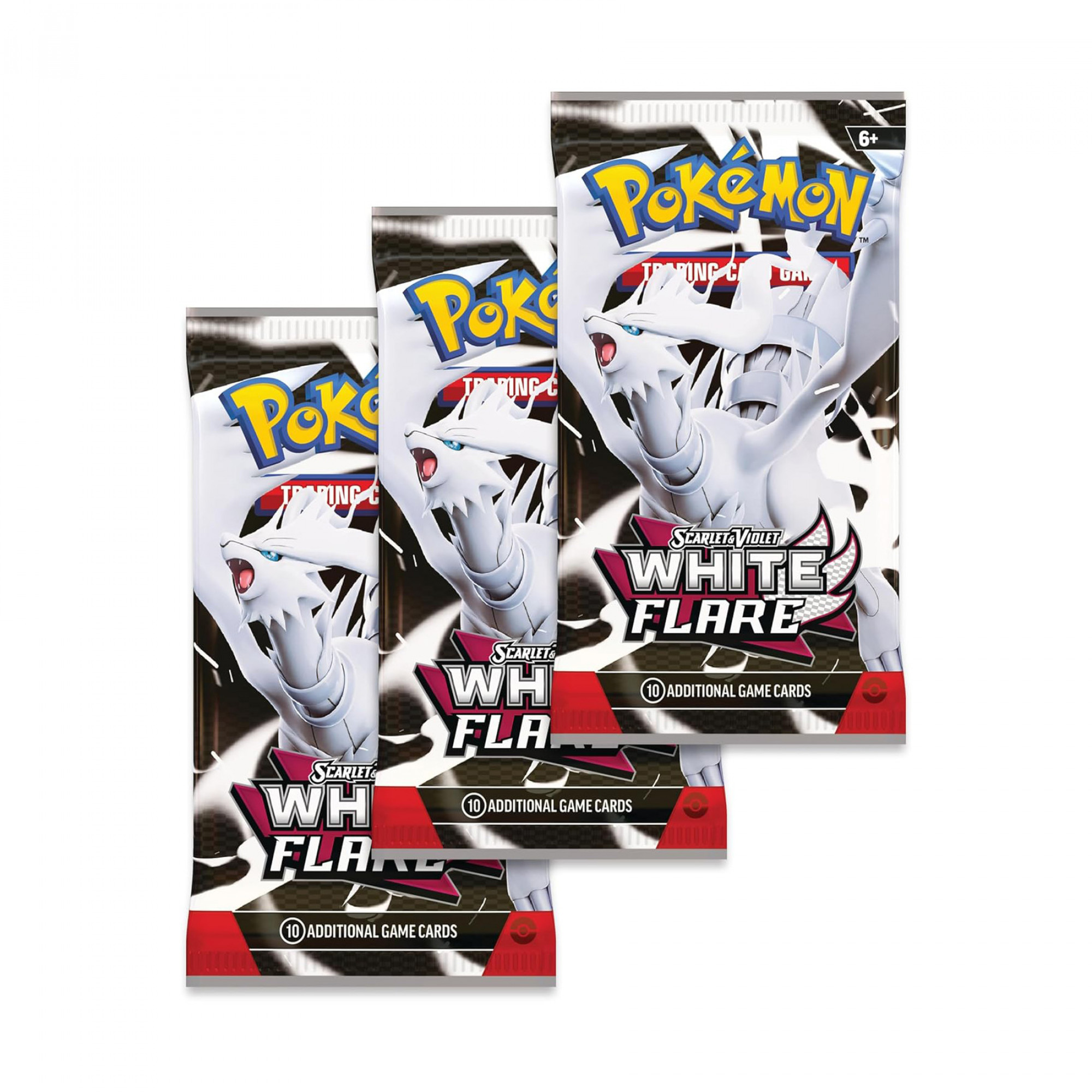 Набор карточек Pokémon TCG Scarlet & Violet Black Bolt Tech Sticker Blister (3 бустера + промо-карта)
